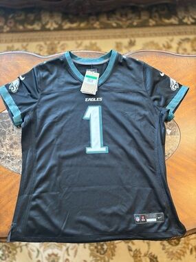 Philadelphia Eagles Halen Hurts Women’s black alternate jersey Size Large